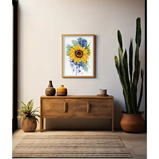 Набор для вышивки крестиком "Цвет Солнца" AH-182 41х21 см - фото 6