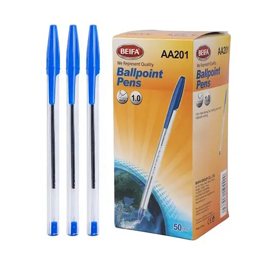 Набор шариковых ручек Bambi AA201 синий, 1,0 мм, 50 штук в упаковке - фото 1