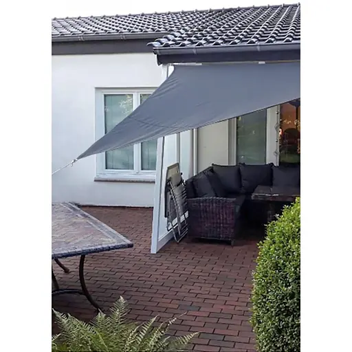 Тент-парус Jumi Garden солнцезащитный 3,6 х 3,6 х 3,6 м серый - фото 9