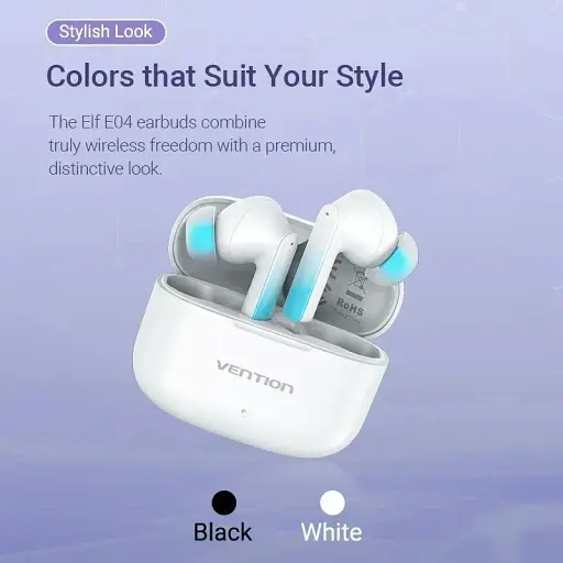 Навушники TWS Vention Elf Earbuds E04 White - фото 3