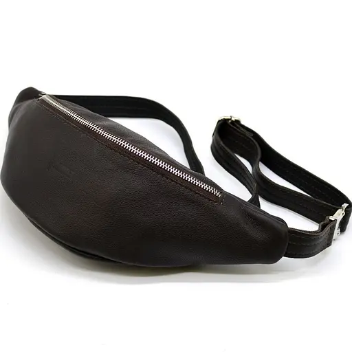 Кожаная мужская сумка на пояс TARWA 11х28х6 см sum0025981 - фото 14