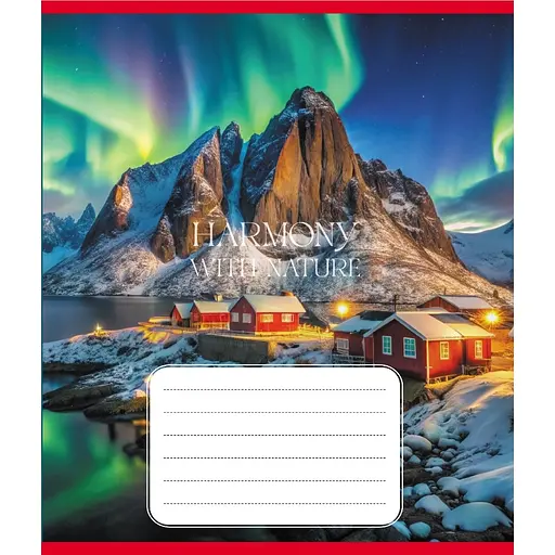 Зошит учнівський "Гармонія з природою" 060-610277K-1 в клітинку, 60 аркушів