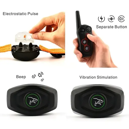 Електро ошийник для дресирування собак + анти лай 2 в 1 Dobe DB 400 (розмір L 43-53 см) (100375-L) - фото 7