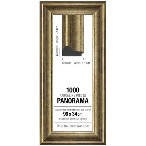 Рамка для пазлів Art Puzzle 1000 ел. панорама 43 мм срібна (5720) - фото 1