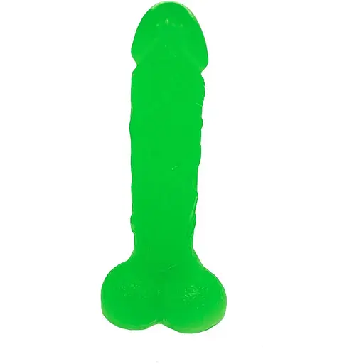 Крафтове мило-член із присоскою Чистий Кайф Green Size L - фото 3