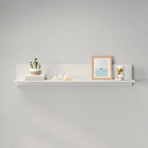 Полка открытая MebelStar Лилу 110x22x20 см Аляска белый (MBS-1305)