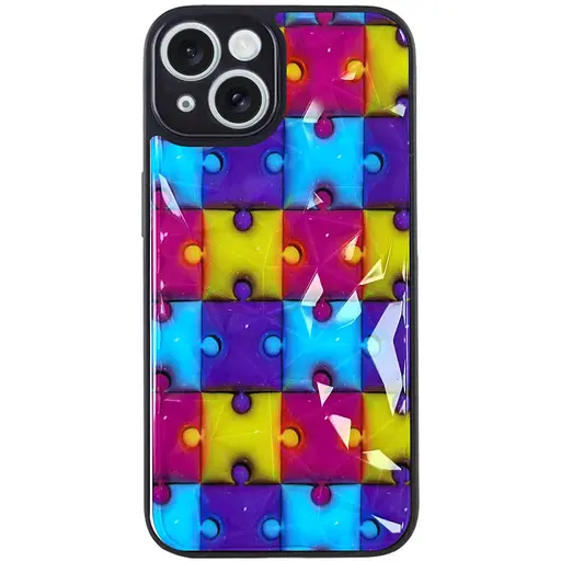 Чохол Epik TPU+PC Prisma Fluffie для Apple iPhone 13, 6.1 Puzzle - фото 1