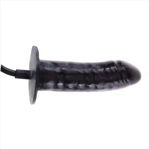 Анальний розширювач Baile Bigger Joy Inflatable Penis 16 см (чорний) - фото 5