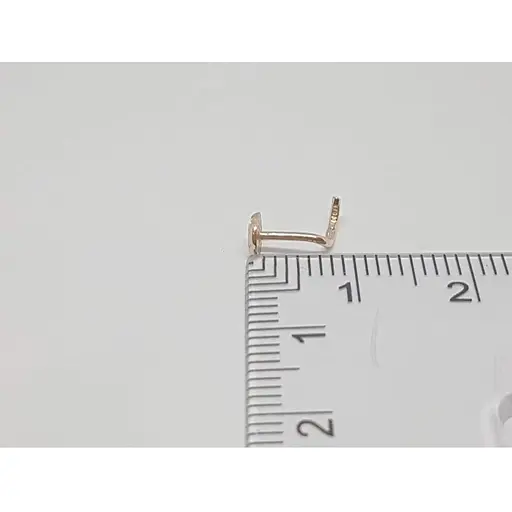 Золота сережка-пірсинг Dear в ніс Dear. 1008 - фото 4