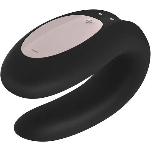Смарт-вібратор для пар Satisfyer Double Joy із широким кліторальним стимулятором Чорний - фото 5