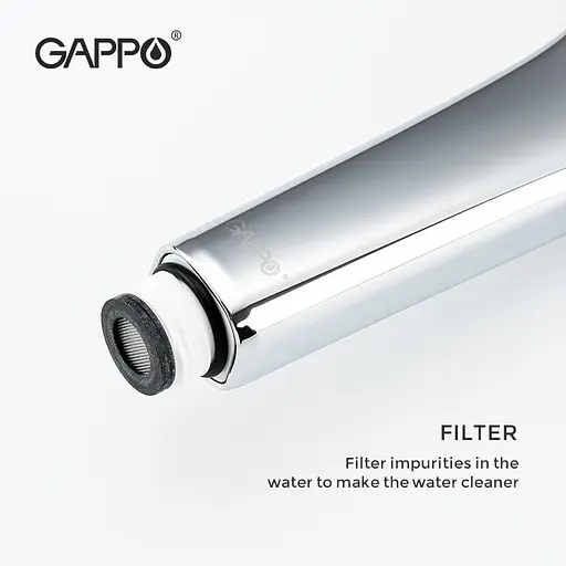 Ручной душ Gappo G001, 3-режим, белый/хром, Хром - фото 6