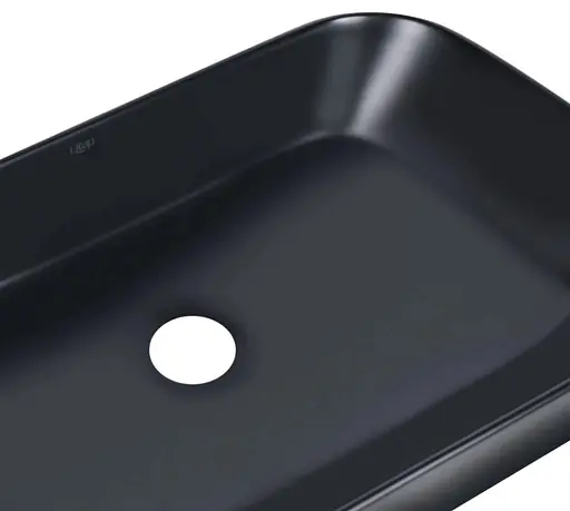 Комплект Qtap Scorpio: Раковина накладная прямоугольная 550х390х120 мм Matt Black + Донный клапан PU03 (QT14112243MBN47298) - фото 4