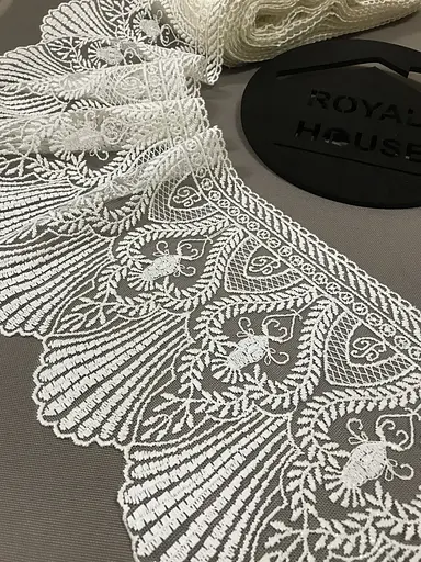Мереживо Рішельє кремове - фото 2