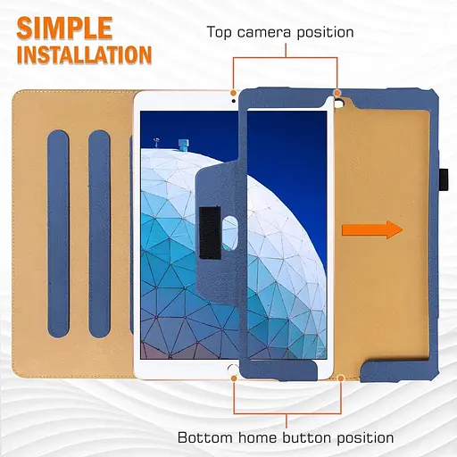 Чохол DAORANGE для iPad Air 3 10,5 дюймів (випущений у 2019 р.), чохол-підставка зі штучної шкіри для iPad - фото 9