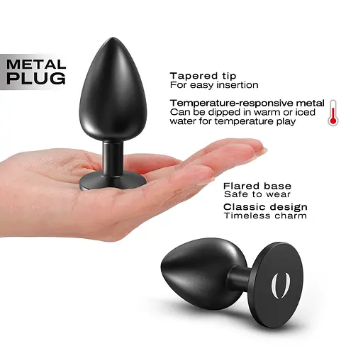Анальна пробка Dorcel Onix Plug L 9.5 см (чорний) - фото 3