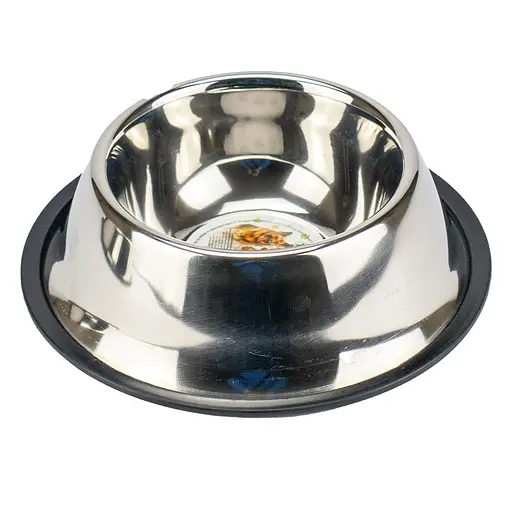 Миска для спанієля TatraPet із нержавіючої сталі з прогумованим дном 1 л 15 см 