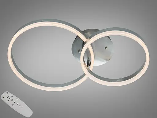 Люстра Diasha кільця матовий хром 50 Вт пульт - фото 1