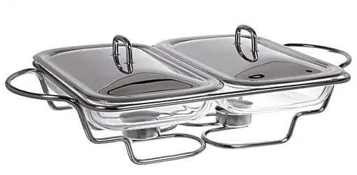 Мармит настольный подогреватель еды Edelhoff EH-8521 термостойкая стеклянная посуда с подогревом - фото 3