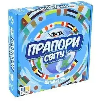 Настільна навчальна гра Strateg Прапори світу 30445 - фото 1