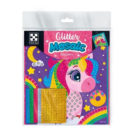 Набор для творчества со сверкающей мозаикой "Единорог и мороженое" VT4511-12