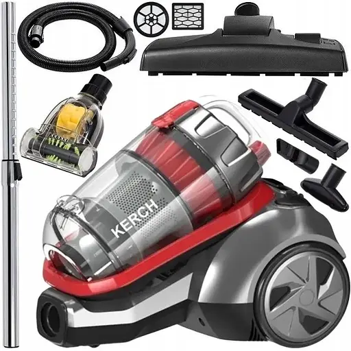 Пылесос Kerch Delta VC3300 циклонный без мешка 4000W + турбощетка - фото 2