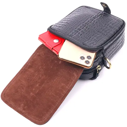 Чоловіча шкіряна сумка Vintage 13,5х18х6 см sum0022409 - фото 6