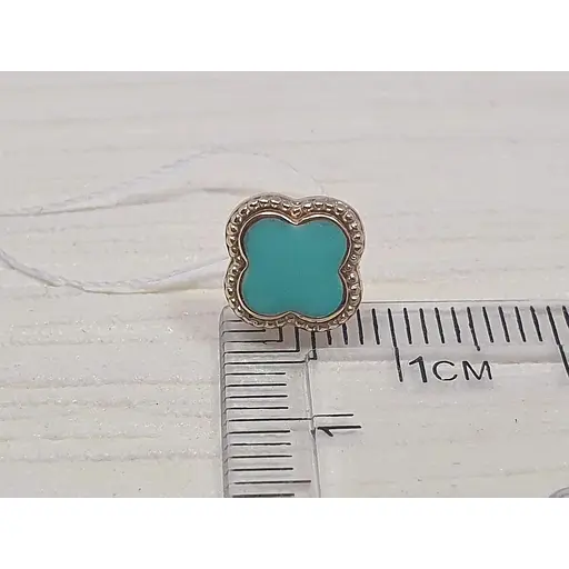 Золоті сережки-пуссети Імперія золота з емаллю. СП1206.4ЛИ - фото 3