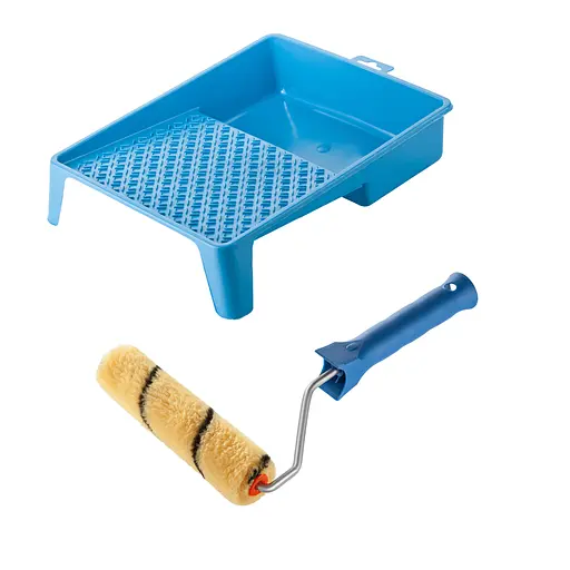 Валик "Преміум" 150х15 мм з ручкою та ванночка Polax (770-203) - фото 1