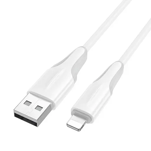 Дата кабель Borofone BX119 New USB to Lightning 2.4A (1m) White - фото 3