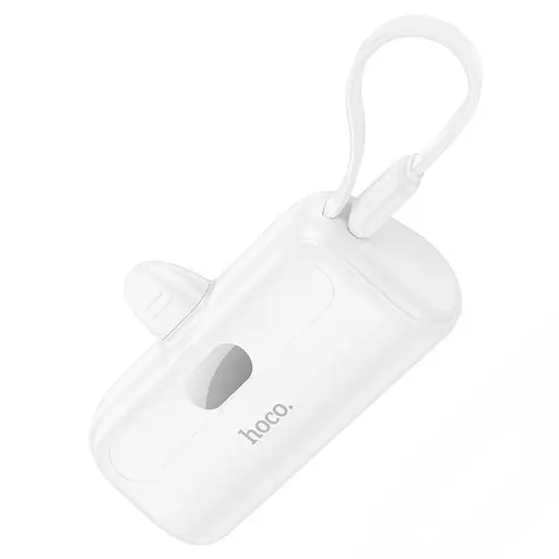 Акумулятор зовнішній із вбудованим кабелем Hoco J116 Pro Pocket Lightning вихід 5000mAh - фото 1