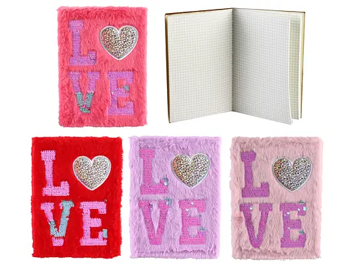 Блокнот пухнастий Love, А5, 80 аркушів, 80 г/м² (В асортименті) - фото 2