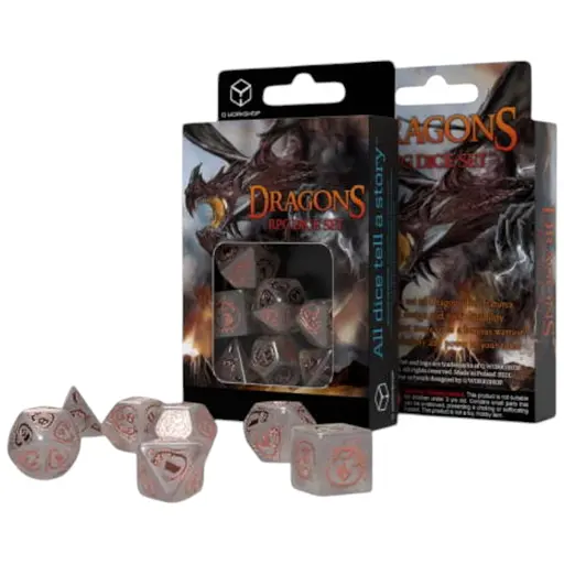Набір кубиків Dragons Dice Set: Quartz , 7 шт. (SDRA09)