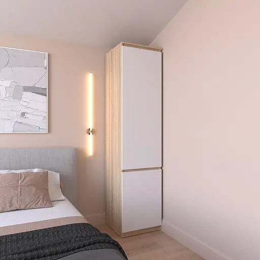 Шкаф пенал Vays R-22, с полками, ЛДСП, 50×50×211 см - для одежды, белья, хранения, спальня, прихожая - фото 7