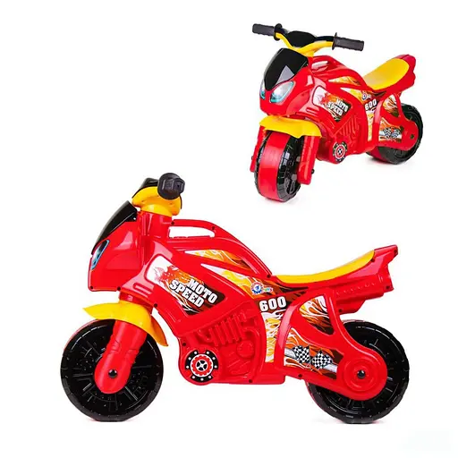 Толокар Technok Toys Мотоцикл 5118, красный, спортивный дизайн - фото 2