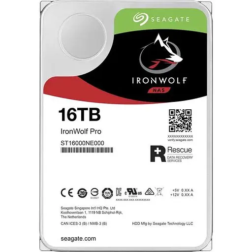 Жесткий диск Seagate IronWolf Pro 16 TB 3.5 (ST16000NE000)_REF - фото 1