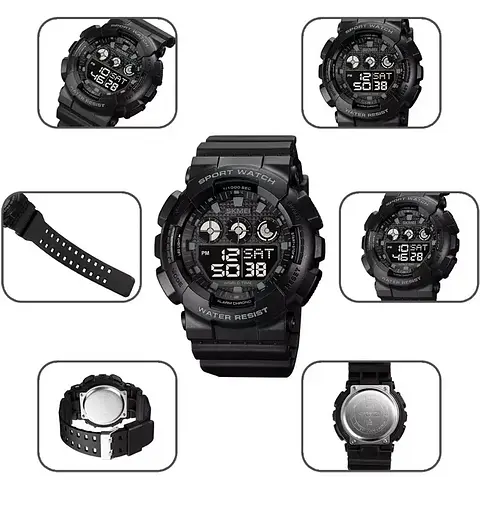 Чоловічий спортивний годинник Skmei 1857 (Чорний) - фото 8