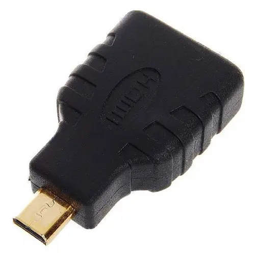 Переходник GRAND штекер micro Hdmi гнездо Hdmi gold в блистере - фото 2