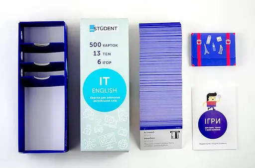 Настольная игра English Student Карточки для изучения английского языка IT English Student (укр.) (41315787) - фото 6
