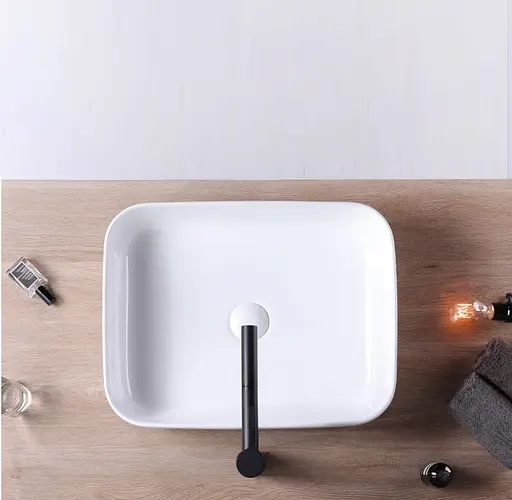 Умивальник Rea Demi slim накладний білий REA-U1953, Білий - фото 4