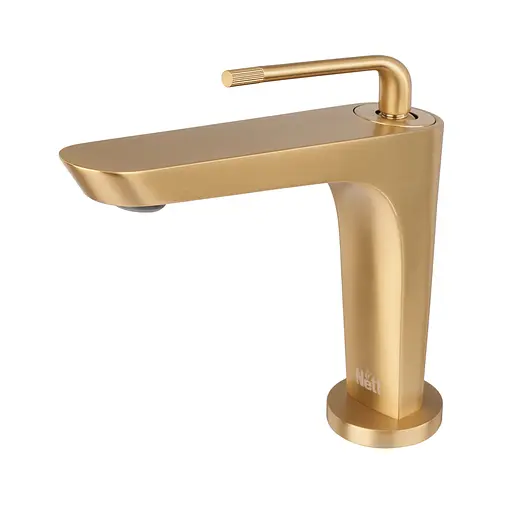 Змішувач для умивальника золотий Nett DG-21 Золотий - фото 2