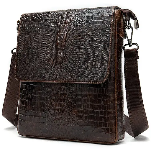 Чоловіча шкіряна сумка Vintage 28,5х22х5,5 см 000153991 - фото 3