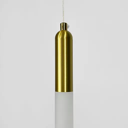 Світильник із підвісною матовою паличкою у латунному корпусі 30х3 см | Арт. A271-30*300 AB | Line F - фото 2