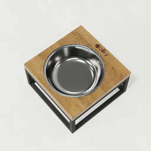 Hollky Base Solo S — миска на підставці для котів і маленьких собак (1 × 0,45 л) - фото 4