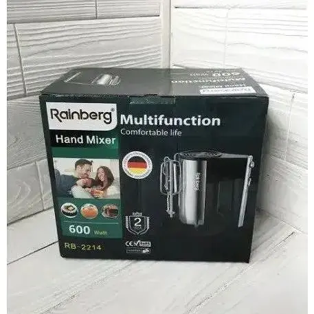 Міксер ручний Rainberg RB-2214 600 Вт 5 швидкостей для кухні на підставці - фото 8