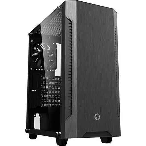 Корпус GameMax Fortress TG черный, без БП, Midi Tower, ATX/Micro ATX/Mini ITX, 1хUSB 3.0, 2хUSB 2.0, 3x120 мм, 421x210x460 мм, - фото 1