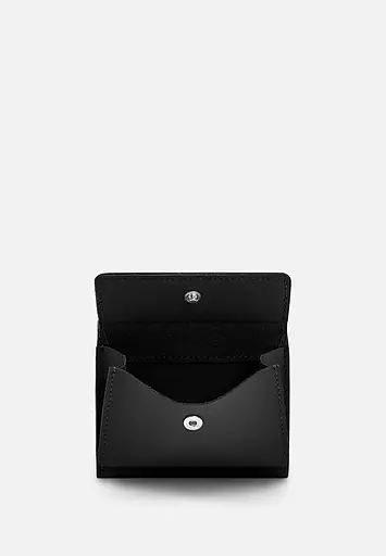 Кожаный кошелек Trinity черный краст - фото 5