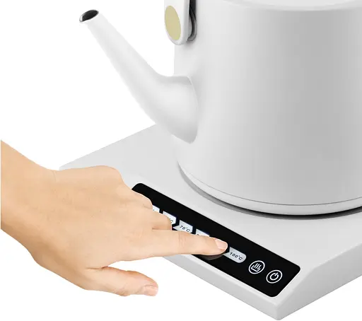 Catler Електрочайник 0.6л, Strix, заварник, нерж. сталь, підтримка температури, сенс. керув., білий - фото 5