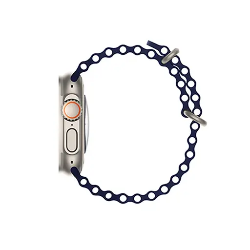 Ремінець силіконовий Hoco iWatch WA12 marine double buckle 38/40/41 mm синій - фото 3