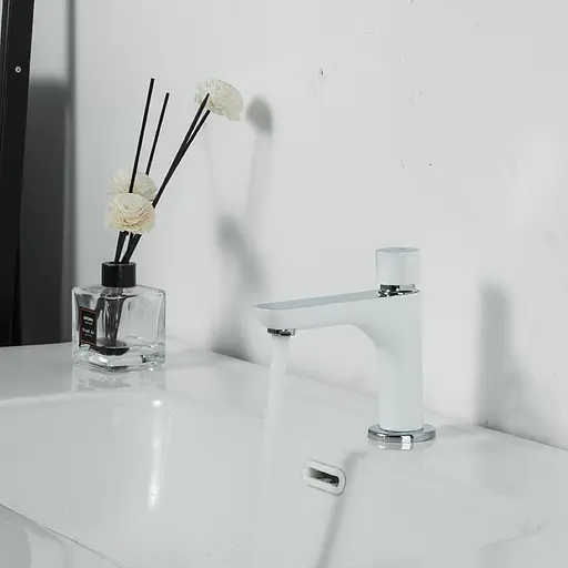 Змішувач для умивальника Gappo G5148 білий/хром - фото 2