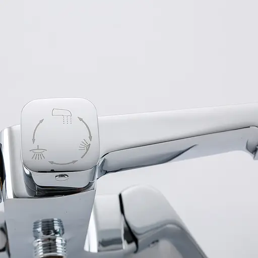 Душова система Gappo G2450-8, вилив - перемикач на лійку, 3-функції, Хром - фото 3